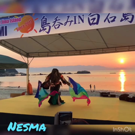 夕陽をバックに (動画)の画像