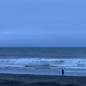 9月14日千葉北、東浪見の朝の波の画像