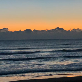 1月5日千葉北、東浪見の朝の波の画像