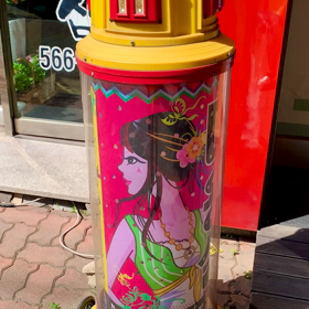 韓国の美容院の店先にある可愛いのの画像