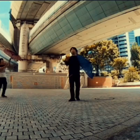 傘回しをの画像