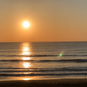 3月27日千葉北、東浪見の朝の波の画像