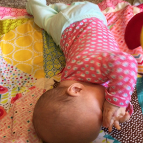 寝返りできてる！？の画像