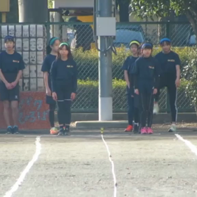 女子リレー選考会（ゴール付近）②の画像