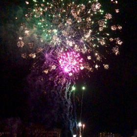 今夜の花火の画像