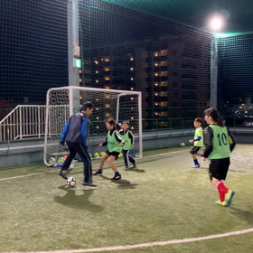 子供グリーンベストゴール！の画像