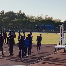 越谷カップ100m男子アップ⑥の画像