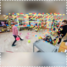 ボール投げ大会の画像