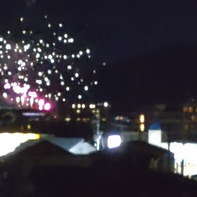 京都　亀岡市　保津川花火の画像