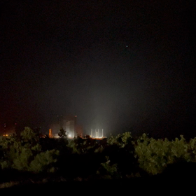 数日前の夜中の打ち上げの画像