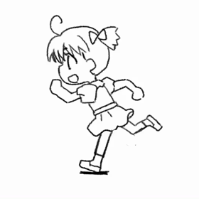 うごピク　アニメ走りの練習の画像