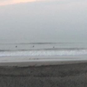 7月17日千葉北、東浪見の朝の波の画像