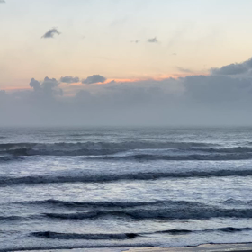11月8日千葉北、東浪見の朝の波の画像