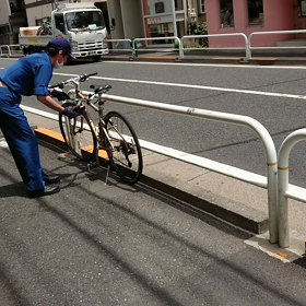 放置自転車撤去の画像