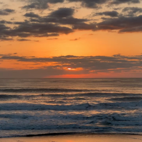 3月12日千葉北、東浪見の朝の波の画像