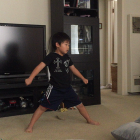 空手の練習 動画の画像