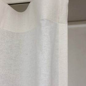 ノンプリーツカーテンはＡフックで仕立てています。の画像