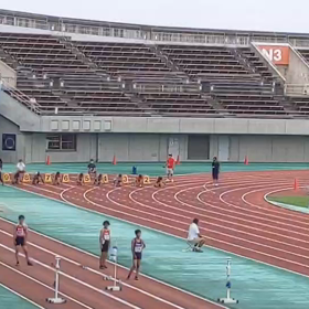 中１女子100m決勝 石井さん 12秒台の画像