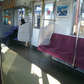 電車内の通話の画像