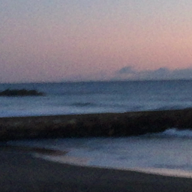 1月25日千葉北、東浪見の朝の波の画像