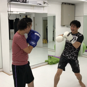 初スパーリングの画像