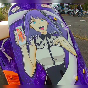 うまい棒めんたい味カラーの画像