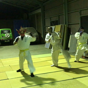 空手の宣伝の画像