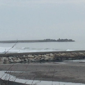 5月30日千葉北、東浪見の朝の波の画像