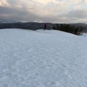 雪山さんぽの画像