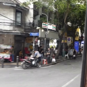 【タイ】昼間のバンコクをバス車窓からの画像