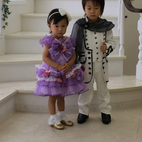 息子と娘の画像