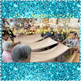 タオルリレーゲームの画像