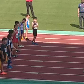 ４年男子80m 村井健悟くん ４位入賞の画像