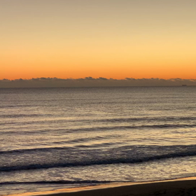 1月3日千葉北、東浪見の朝の波の画像