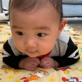 頑張る瑛斗の画像