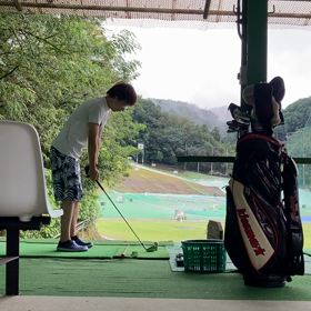 ラウンド前日の練習の画像