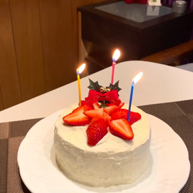 今更ですが2021年のクリスマスケーキの画像