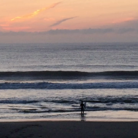 7月21日千葉北、東浪見の朝の波の画像