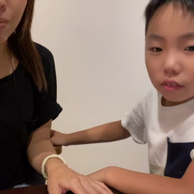 息子、自力読みにチャレンジの画像