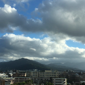 台風一過の雲の画像