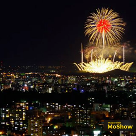 夜景と花火！の画像