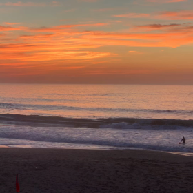 7月31日千葉北、東浪見の朝の波の画像