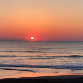 4月9日千葉北、東浪見の朝の波の画像