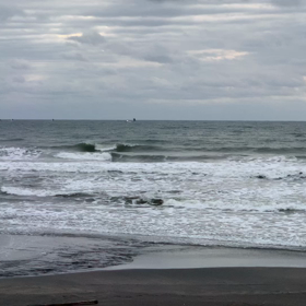 1月19日千葉北、東浪見の朝の波の 画像