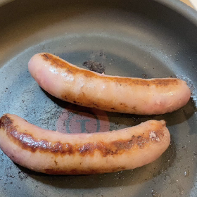 ソーセージの焼き方は簡単❤️の画像