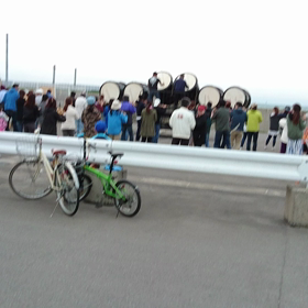 ねぶたのお囃子、街中に太鼓の音が響くの画像