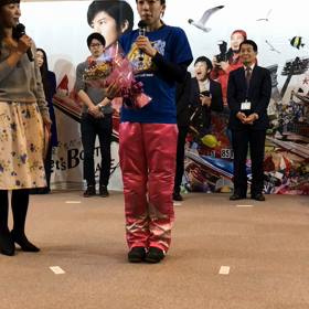 千葉真弥選手（スピーチの画像