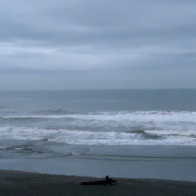 10月20日千葉北、東浪見の朝の波の画像