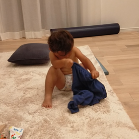 いぶきが一人でずぼん履けるようになった！の画像