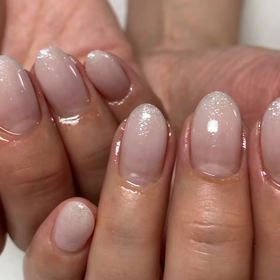 お客様白グラデネイル♪の画像